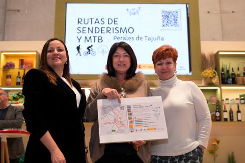 Perales de Tajuña presenta en FITUR sus nuevas rutas de senderismo y MTB interactivas