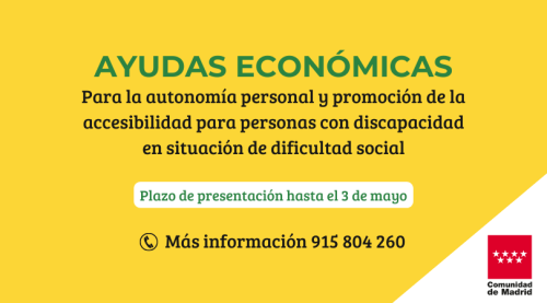 Ayudas para la autonomía personal y promoción de la accesibilidad para personas con discapacidad en situación de dificultad social