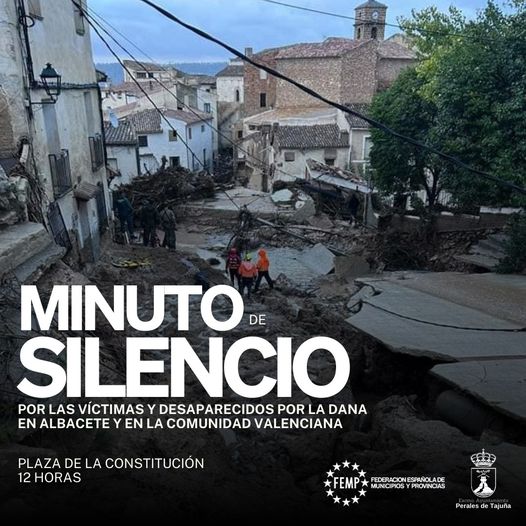 Minuto de silencio por las víctimas y desaparecidos por la DANA ...