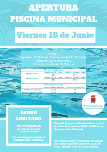 ¡Vuelve la Piscina Municipal