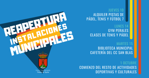 Las instalaciones deportivas y culturales retoman su actividad