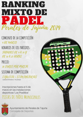 Tercera Edición del Ranking Mixto de Pádel 