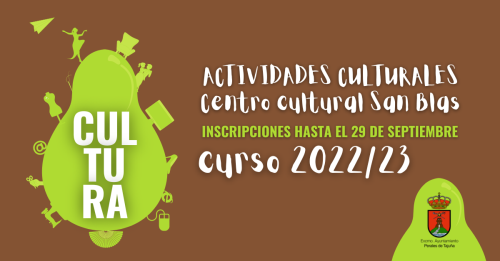Actividades culturales 2022/23