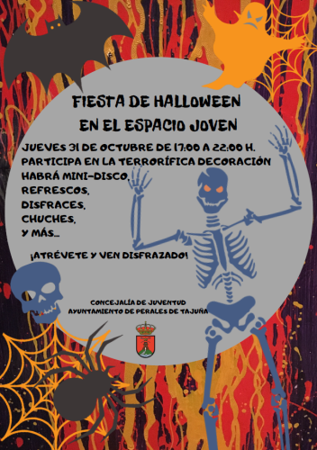 Ven a Divertirte a la Fiesta de Halloween en el Espacio Joven