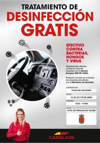 Campaña de Carglass para Desinfección de Vehículos