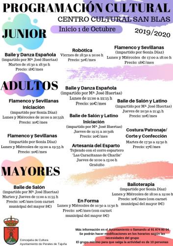 Programación de Actividades Culturales 