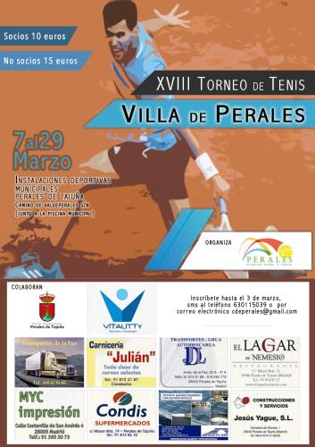XVIII Torneo de Tenis Villa de Perales