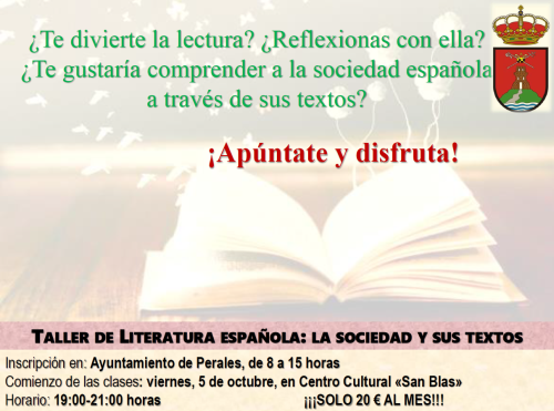 Taller de Literatura Española: La Sociedad y sus Textos