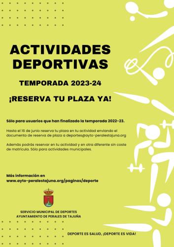 Actividades deportivas Temporada 2023-24