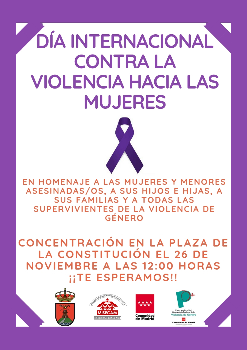 Día Internacional contra la Violencia hacia las Mujeres - Ayuntamiento ...