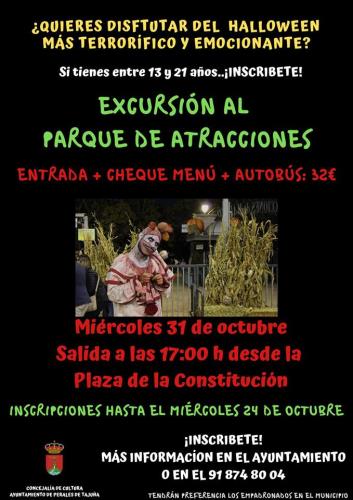 Excursión al Parque de Atracciones en Halloween