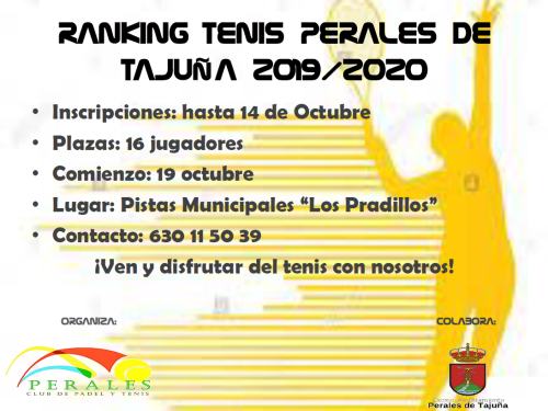 Ranking de Tenis 2019/2020