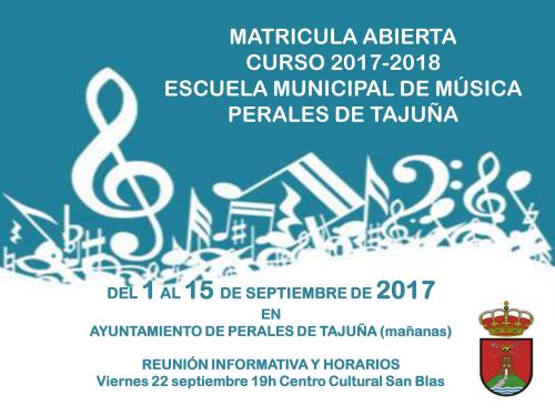 Matricúlate en la Escuela Municipal de Música