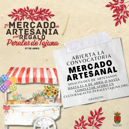 Inscripciones para el II Mercado de Artesanía y del Regalo de Perales de Tajuña