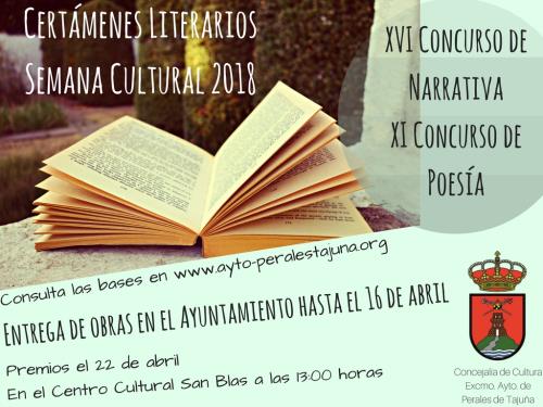 Certámenes Literarios. Semana Cultural 2018