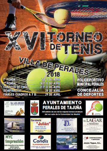 XVI Torneo de Tenis Indoor "Villa de Perales"